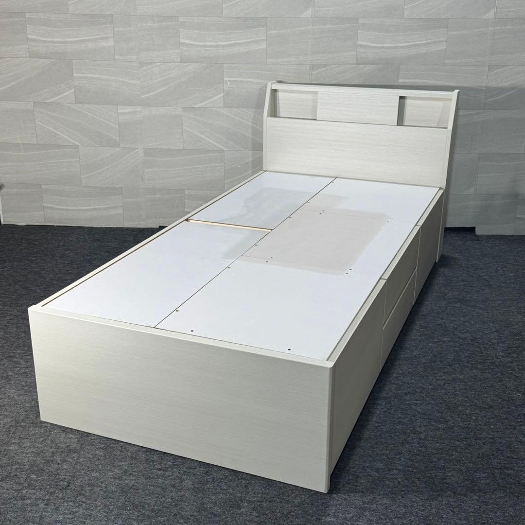 引取限定価格 ニトリ ベッドフレーム シングル アザン3 収納 d4597