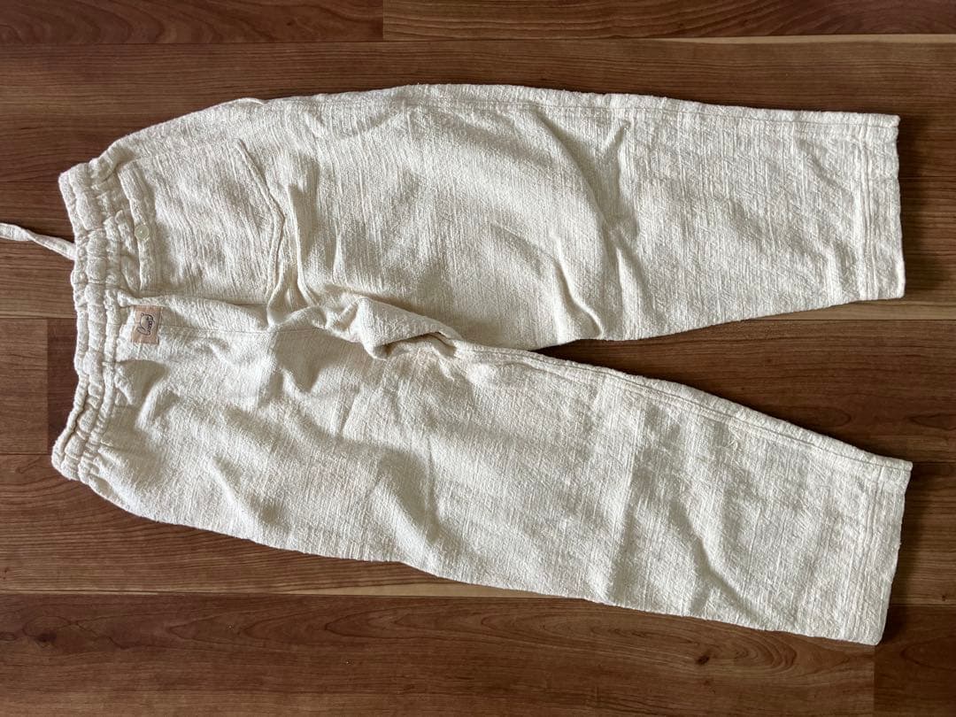 うさとUsato アイボリー カジュアルパンツ男女兼用