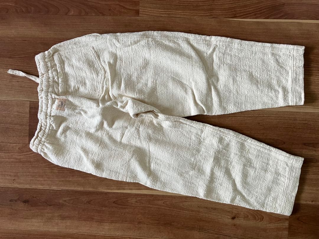 うさとUsato アイボリー カジュアルパンツ男女兼用