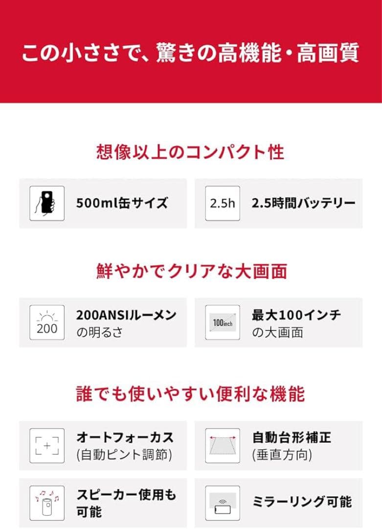 【新品未使用】Anker NEBULA Capsule II