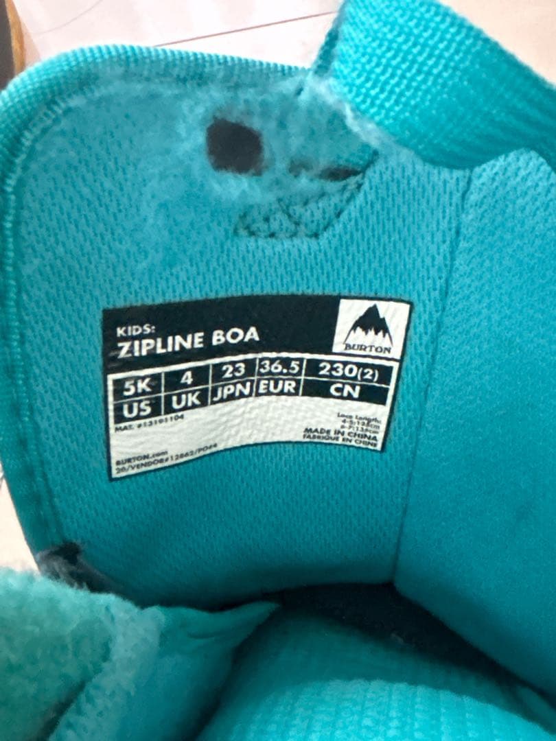 バートン　ジップライン　子ども用スノーボードブーツ