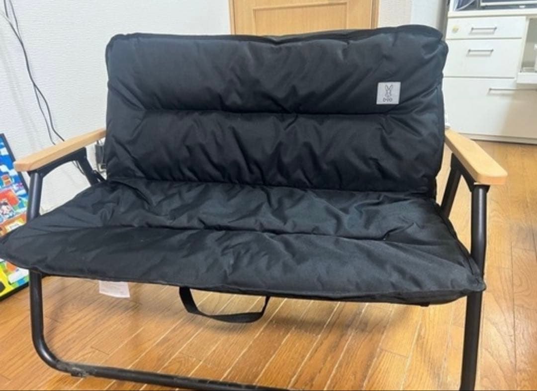 DOD 折りたたみアウトドアベンチチェア ブラック