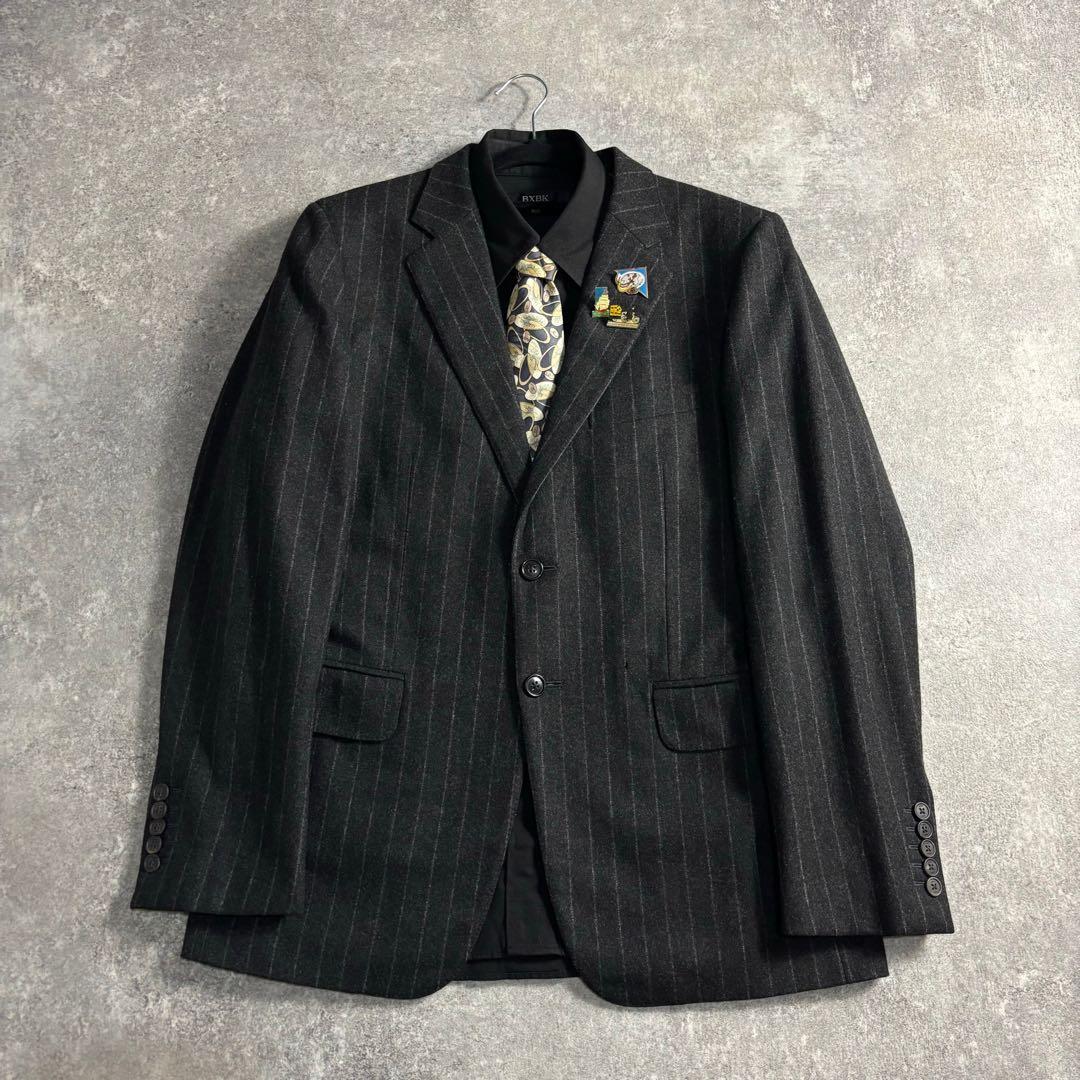 【GUCCI】セットアップ シングルスーツ グレーブラック 極上ウール