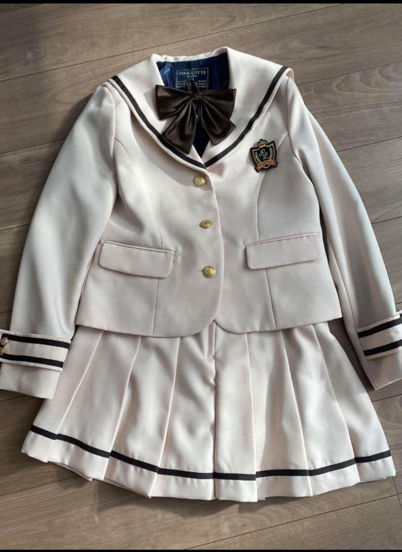 【PINK-latte】 ブレザー&スカート 卒服セット 160