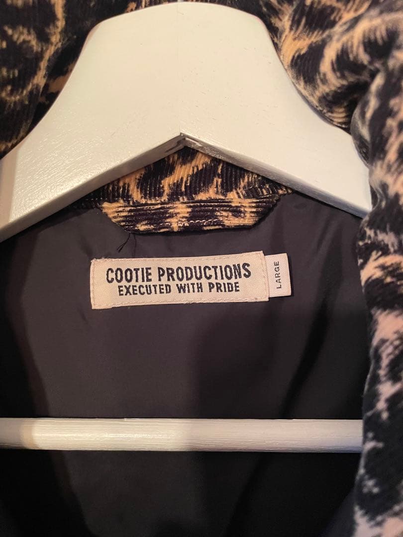 最終値下げ　COOTIE コーデュロイ レオパードダウンベスト