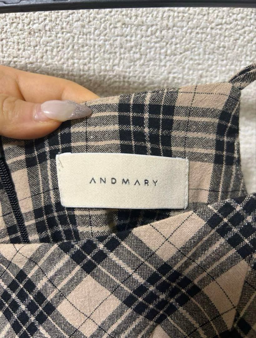 ワンピース ANDMARY Aine set mini dress beige