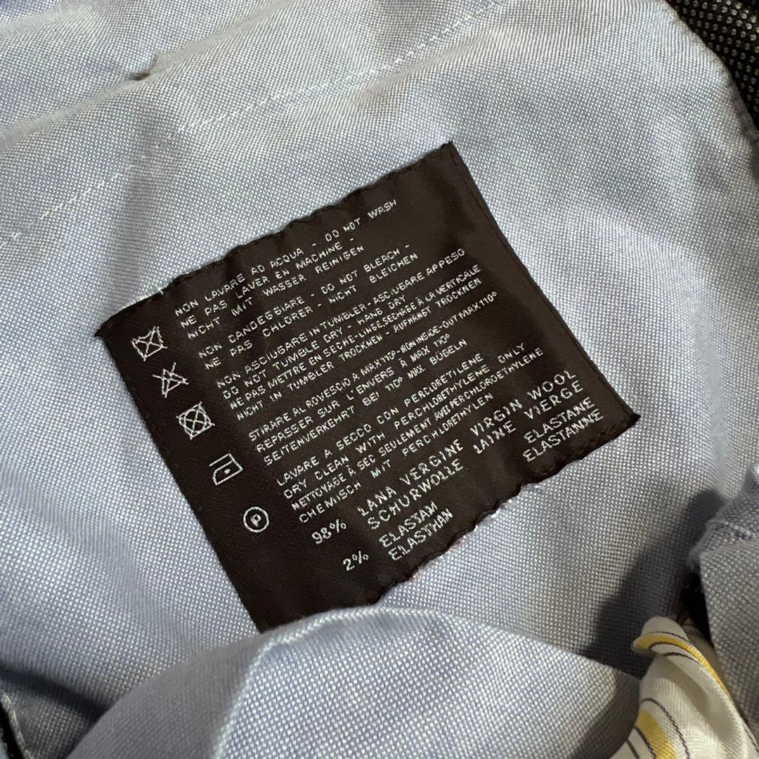 PT01 バーズアイウールスラックス ストレッチ スーパースリムフィット 48