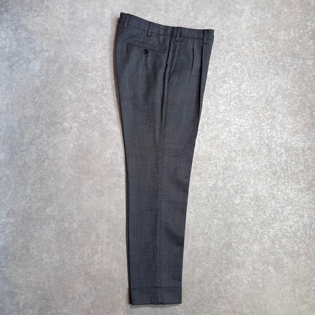 PT01 バーズアイウールスラックス ストレッチ スーパースリムフィット 48
