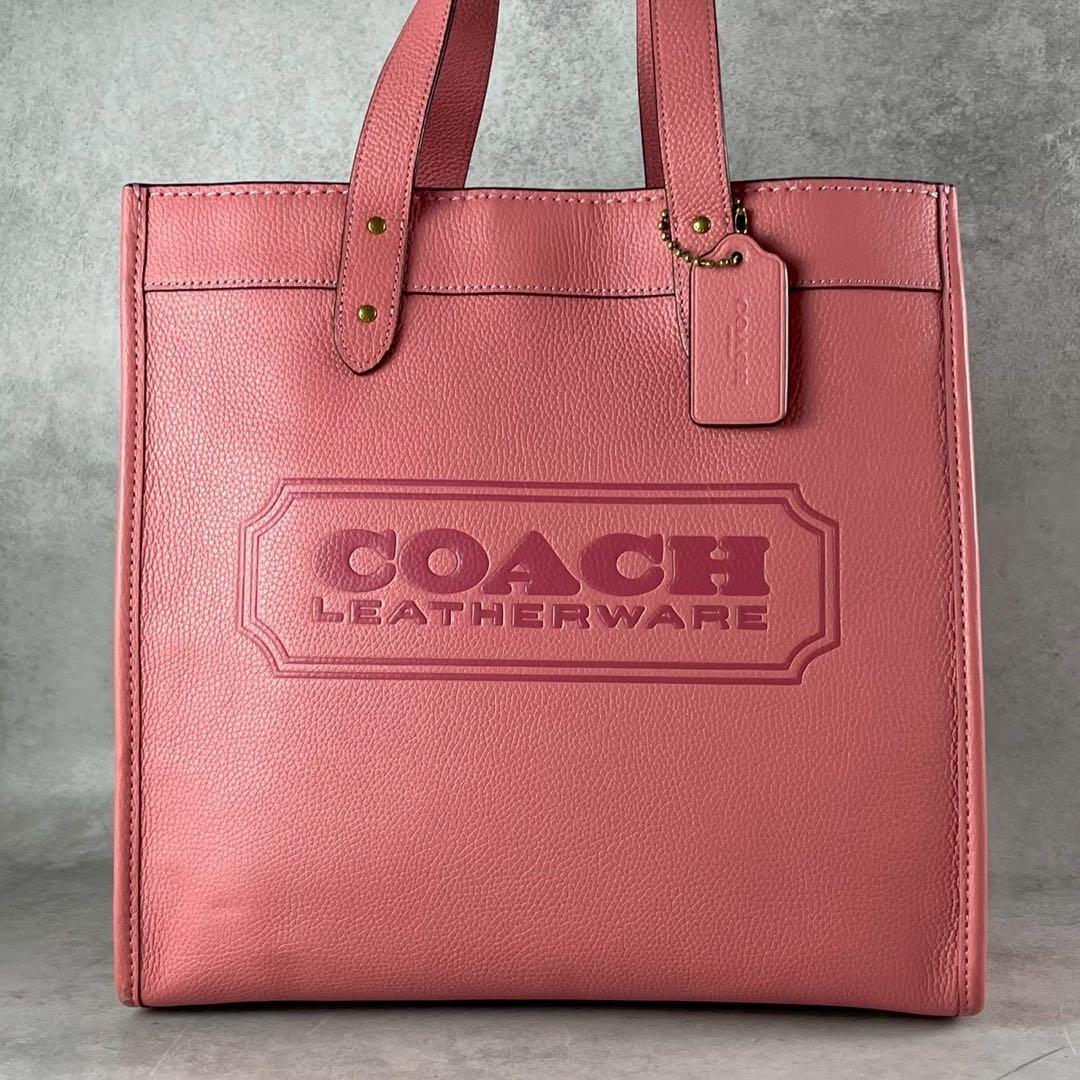 極美品 コーチ デンプシー トートバッグ 2way ピンク レザー ハンドバッグ