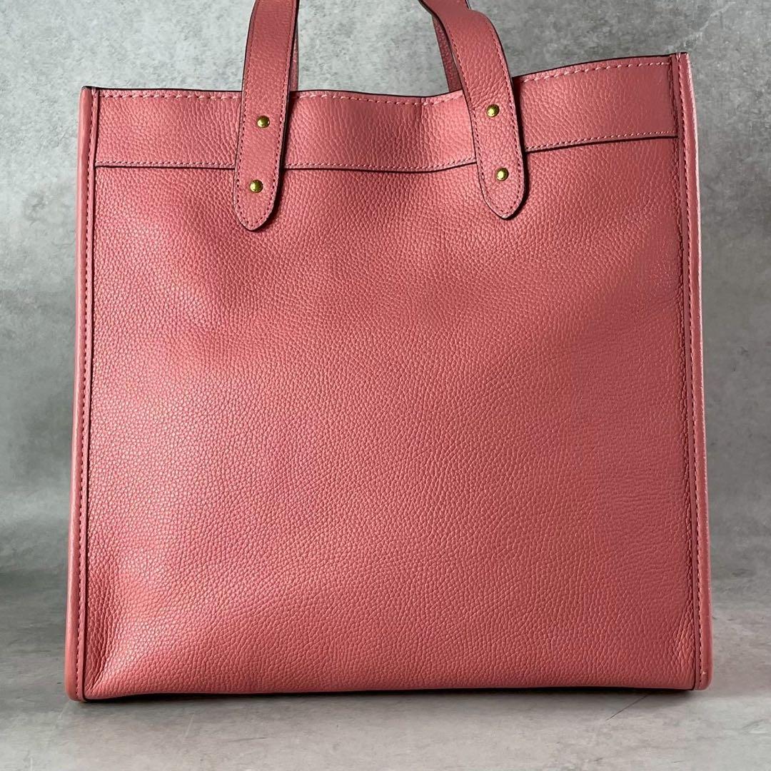 極美品 コーチ デンプシー トートバッグ 2way ピンク レザー ハンドバッグ