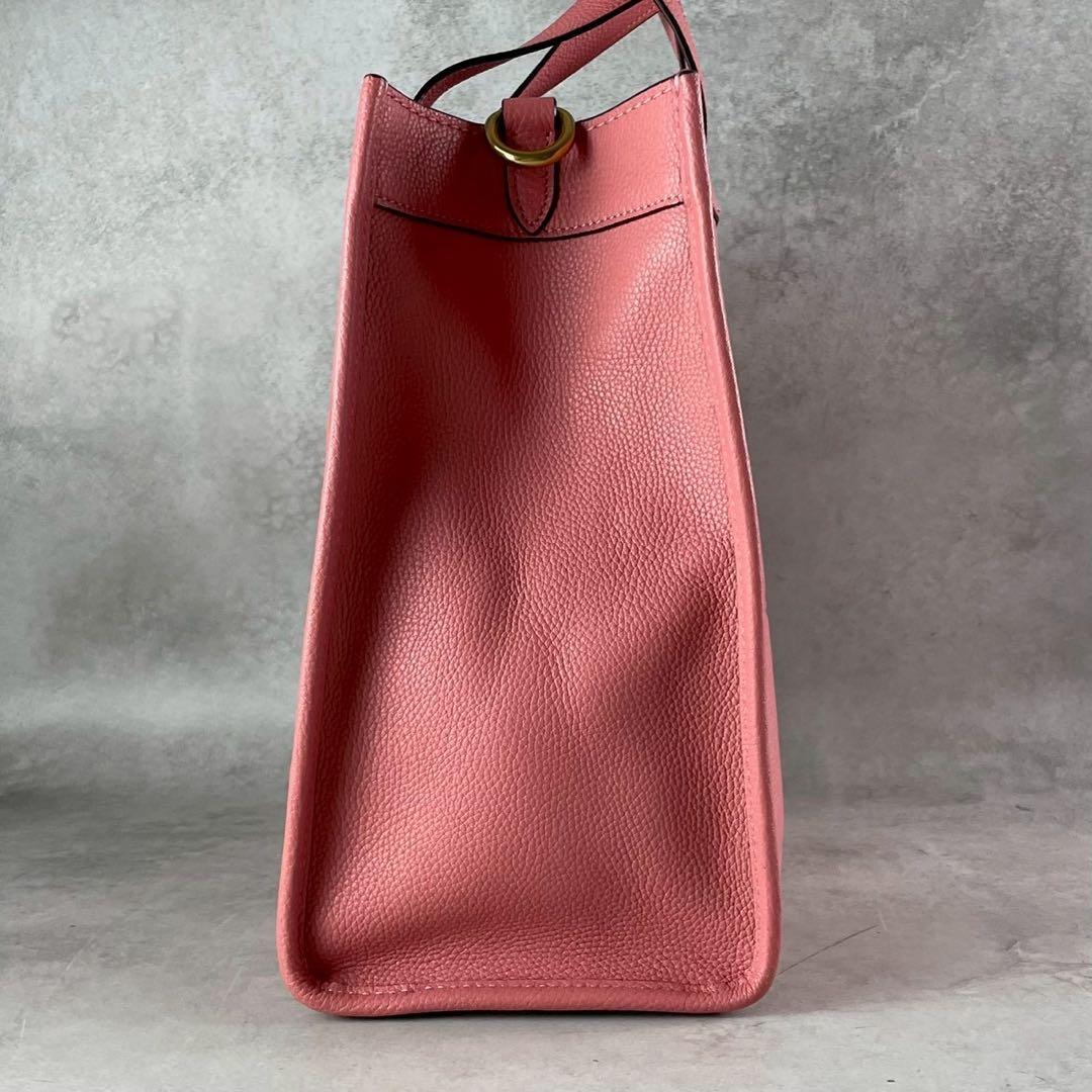 極美品 コーチ デンプシー トートバッグ 2way ピンク レザー ハンドバッグ