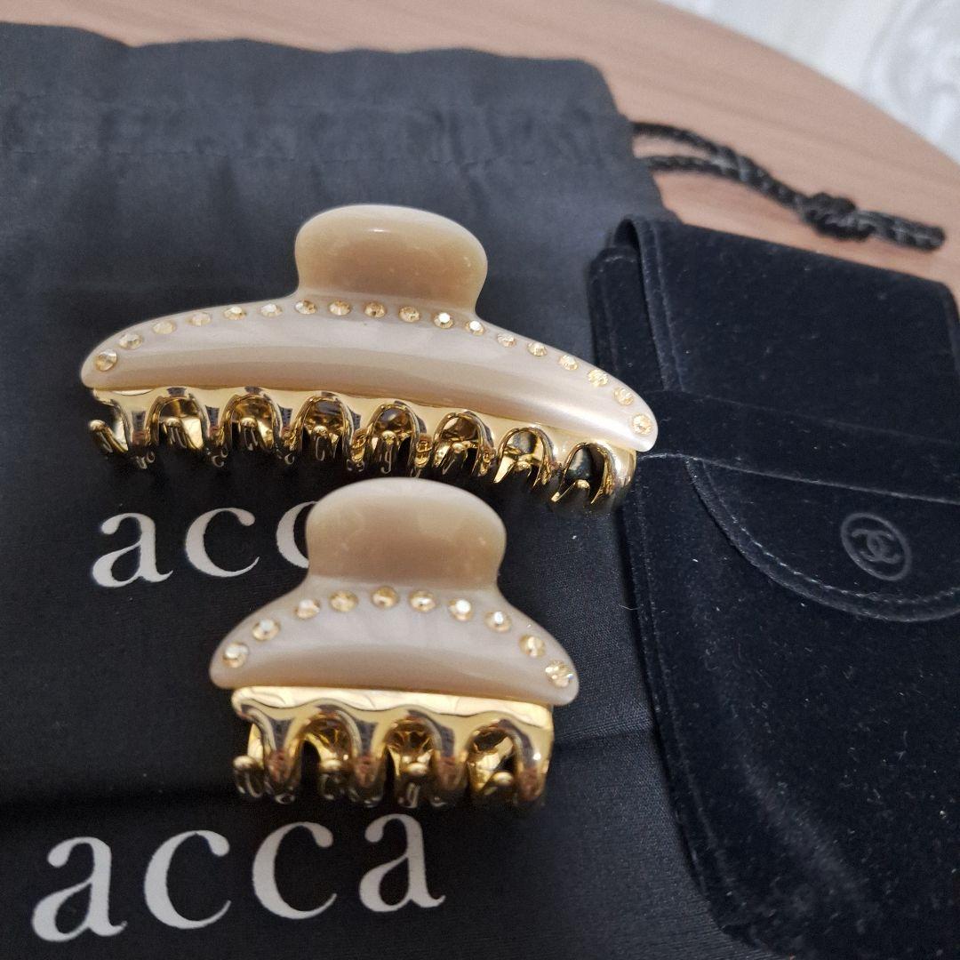 匿名配送　アッカacca クリップ 2点セット　おまけCHANELの小さな袋