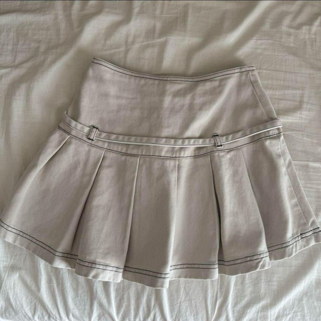 スカート andmary Kika button mini skirt