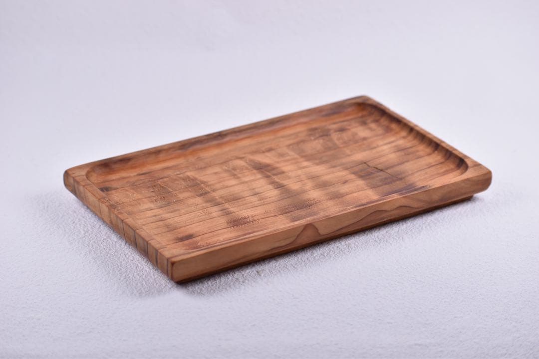 No.359屋久杉虎杢のトレーと黒柿の名刺ホルダー