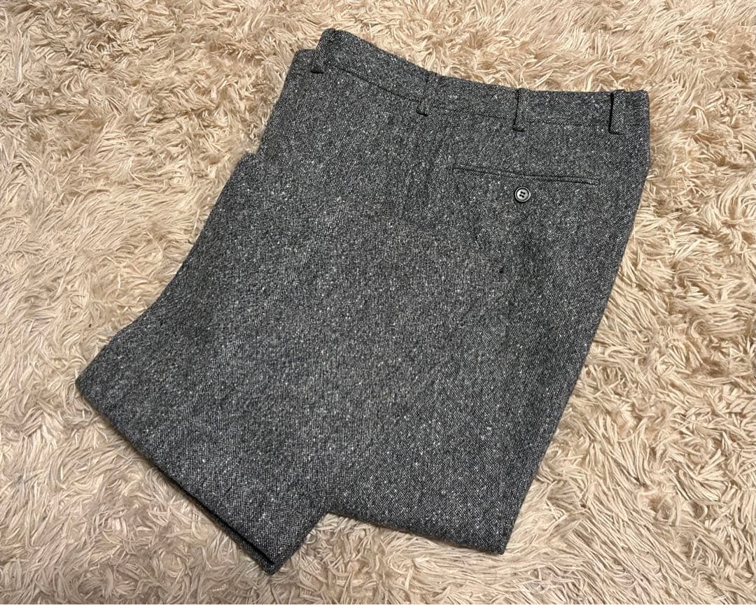 ブルックスブラザーズ　ツイードスラックス　ネップ　ライトグレー