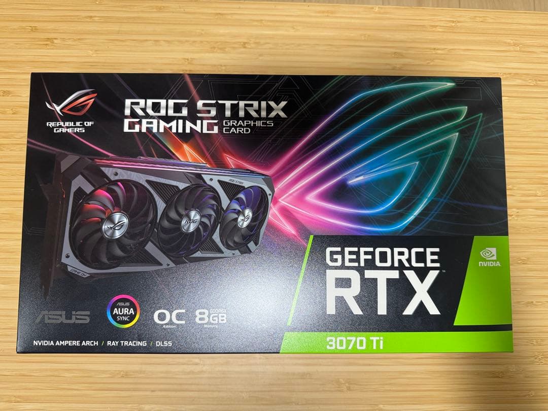 グラフィックボード・グラボ・ビデオカード ASUS ROG-STRIX-RTX3070TI-O8G-GAMING
