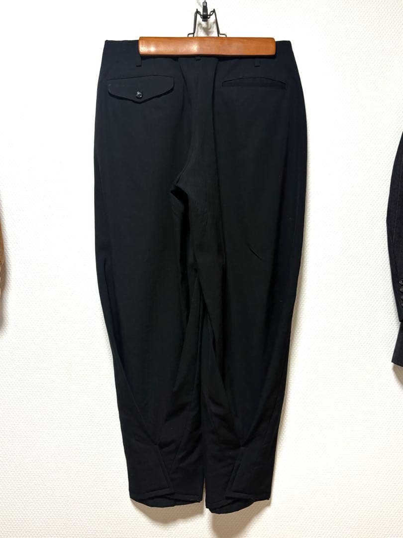コムデギャルソンオムプリュス　22AW ギャザードヘム　ウールパンツ　サイズXS