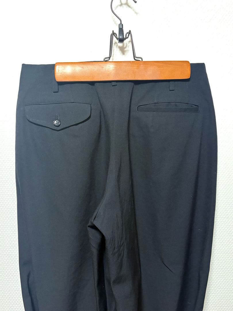 コムデギャルソンオムプリュス　22AW ギャザードヘム　ウールパンツ　サイズXS