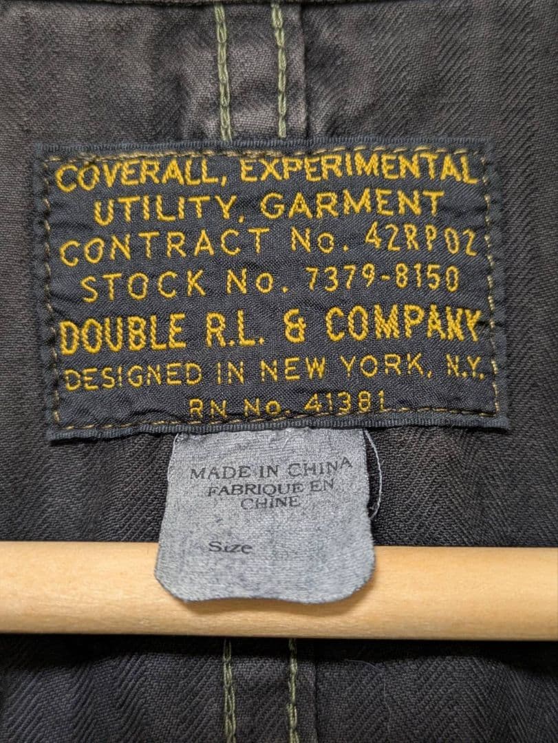RRL ダブルアールエル　ダークグレー オーバーオール・つなぎ