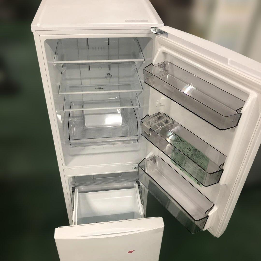 TOSHIBA 冷蔵庫 ホワイト GR-V15BS 2枚扉冷蔵庫 単身