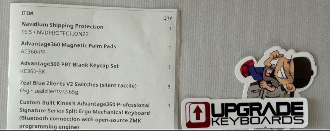 【希少】Kinesis Advantage 360 Pro カスタム青軸