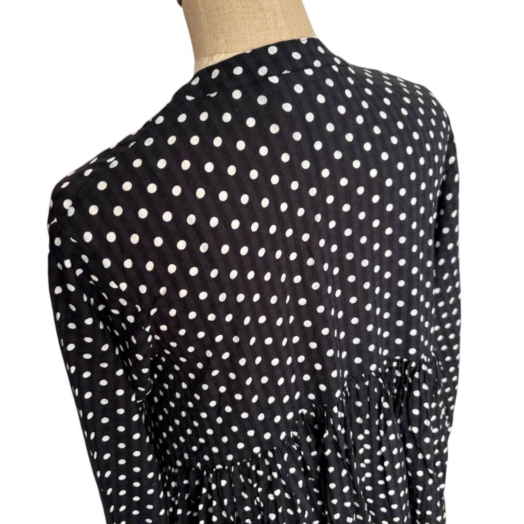 美品✨️BEARDSLEY ドットギャザーワンピース　サイズ0