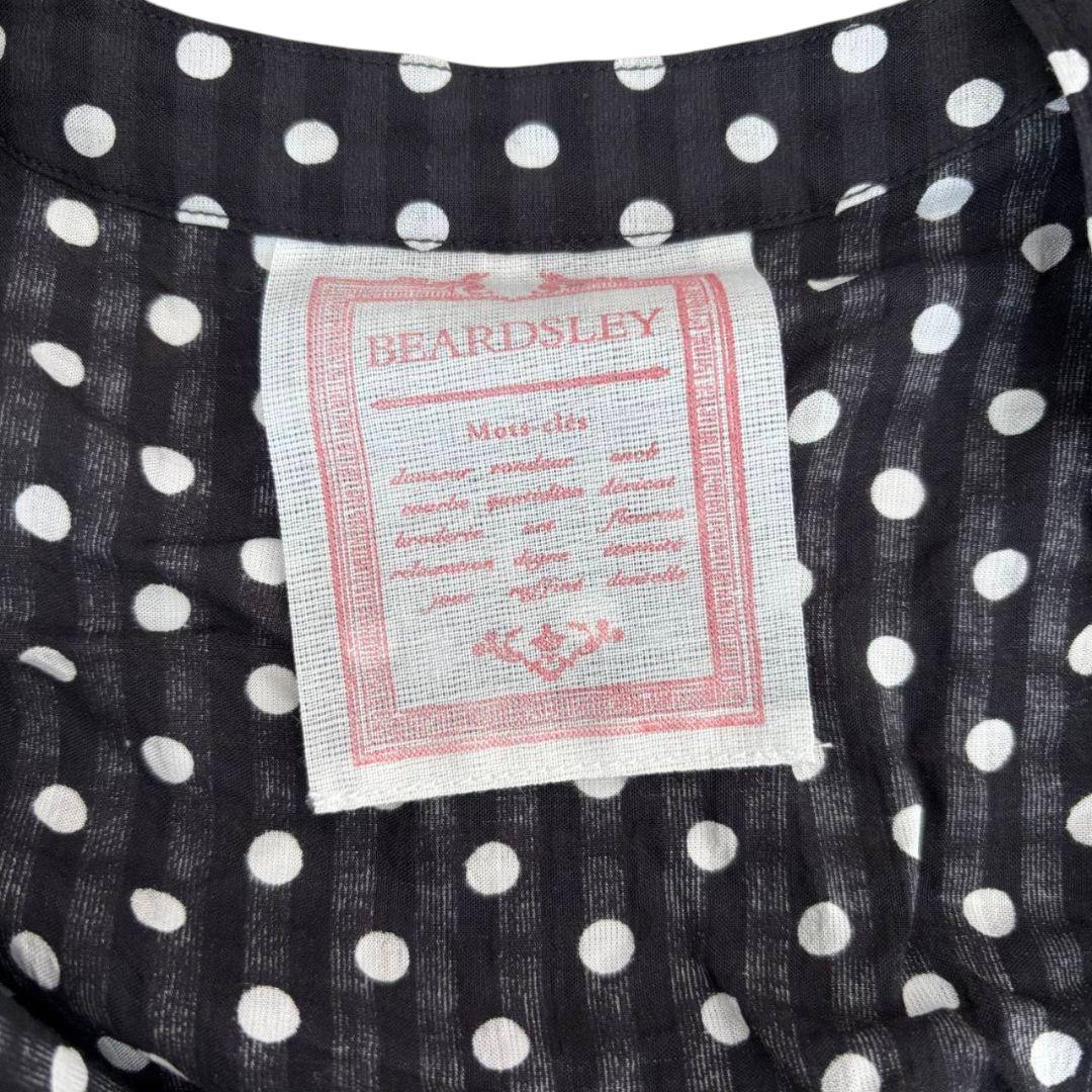 美品✨️BEARDSLEY ドットギャザーワンピース　サイズ0