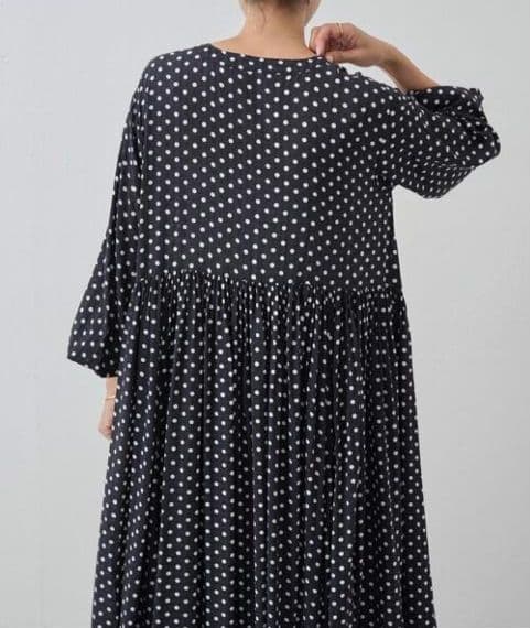 美品✨️BEARDSLEY ドットギャザーワンピース　サイズ0