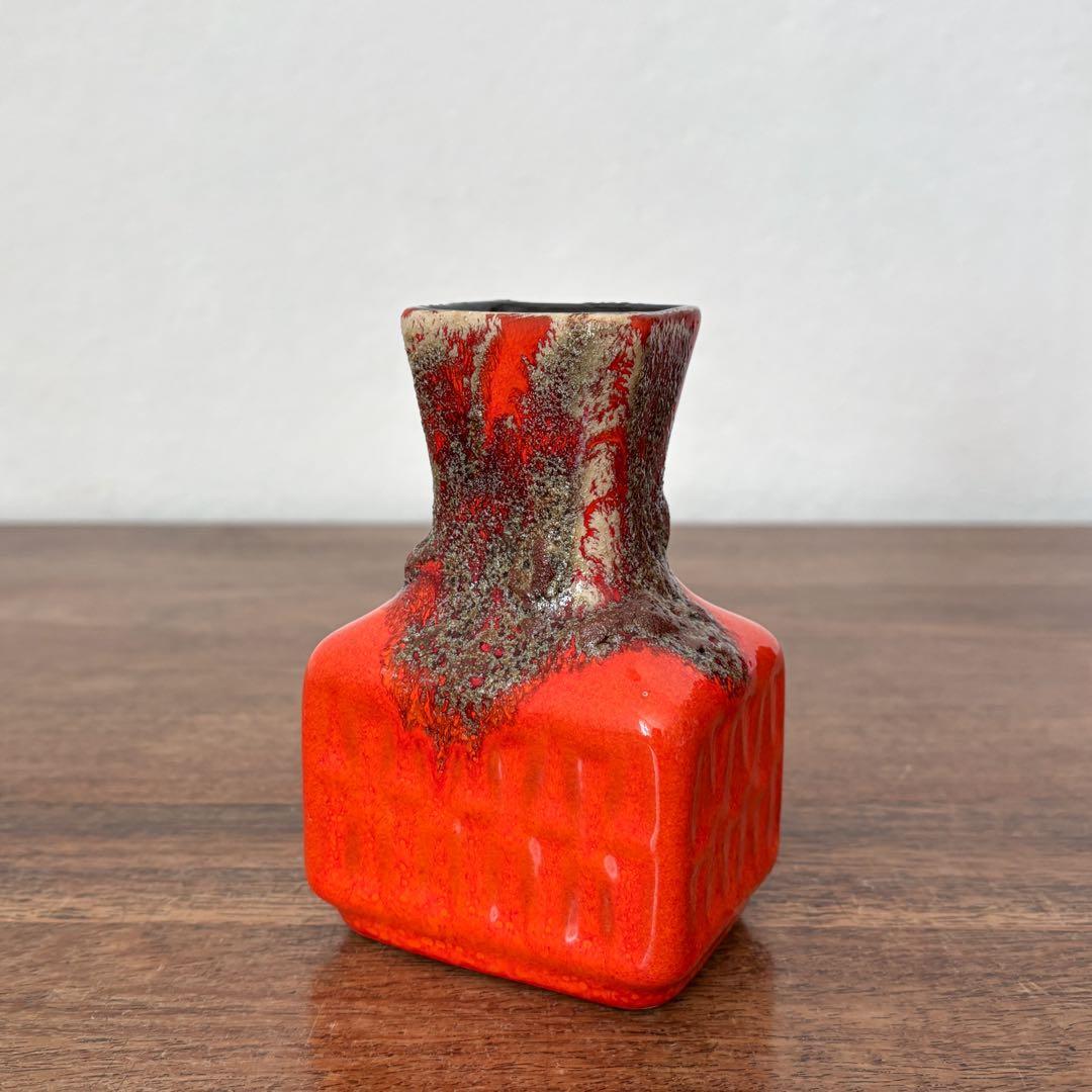 【ドイツ Stein Keramikの小さな花瓶】Fat Lava 410