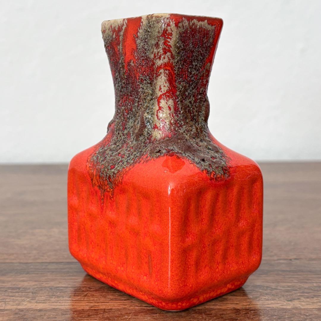 【ドイツ Stein Keramikの小さな花瓶】Fat Lava 410
