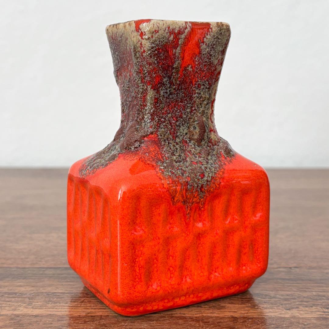 【ドイツ Stein Keramikの小さな花瓶】Fat Lava 410