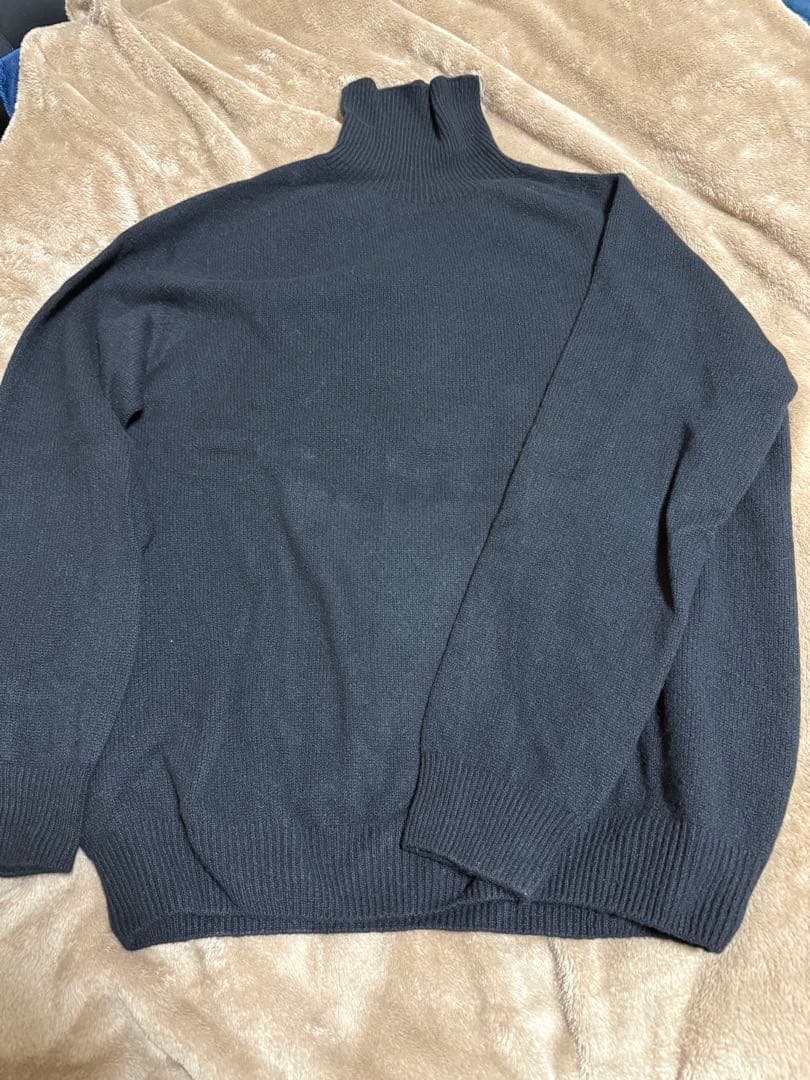 ハーレーオブスコットランド　ウールカシミア　タートルネック　46