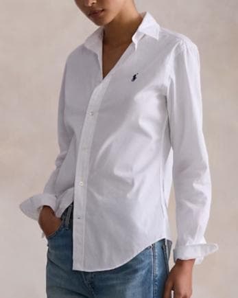 ラルフローレン クラシックフィット BDシャツ M 白 ポニー刺繍