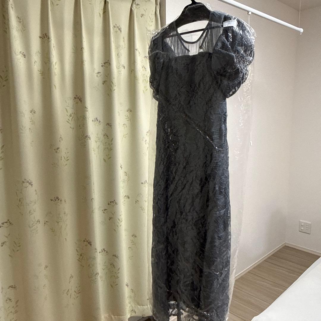 【美品】etoll. エトル　パフオフショルダーレースドレス