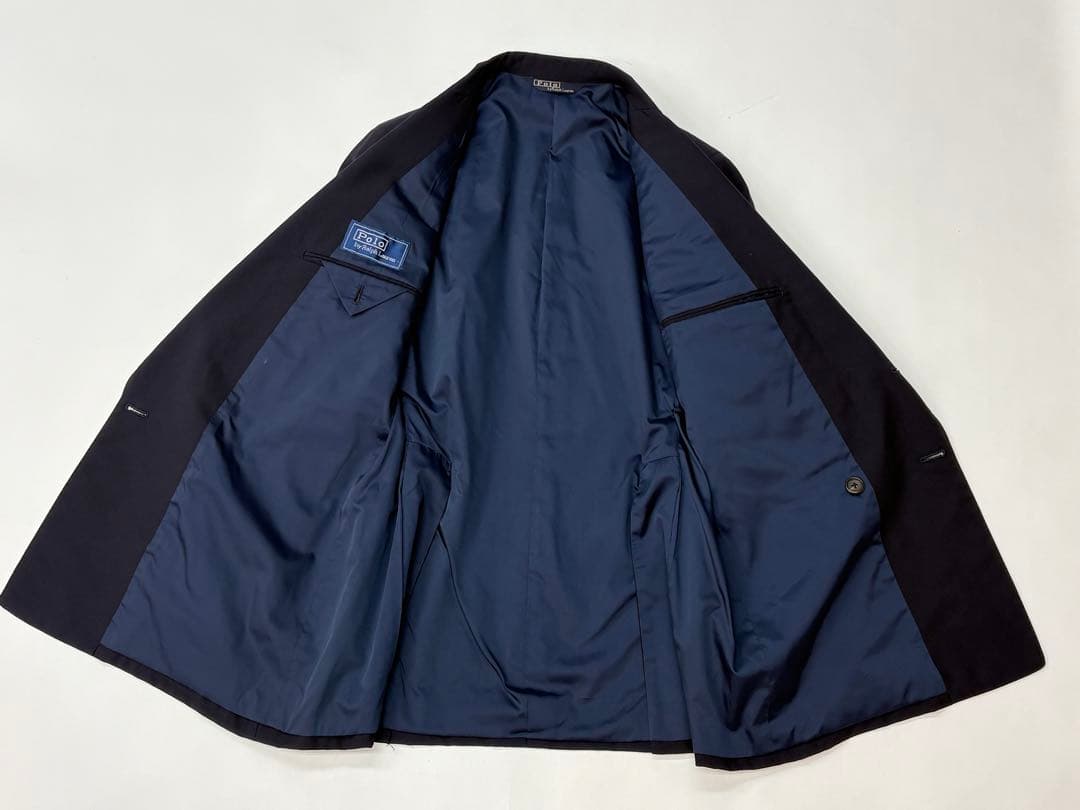 ラルフローレン 紺ブレ ダブルブレスト ネイビーブレザー　94A5