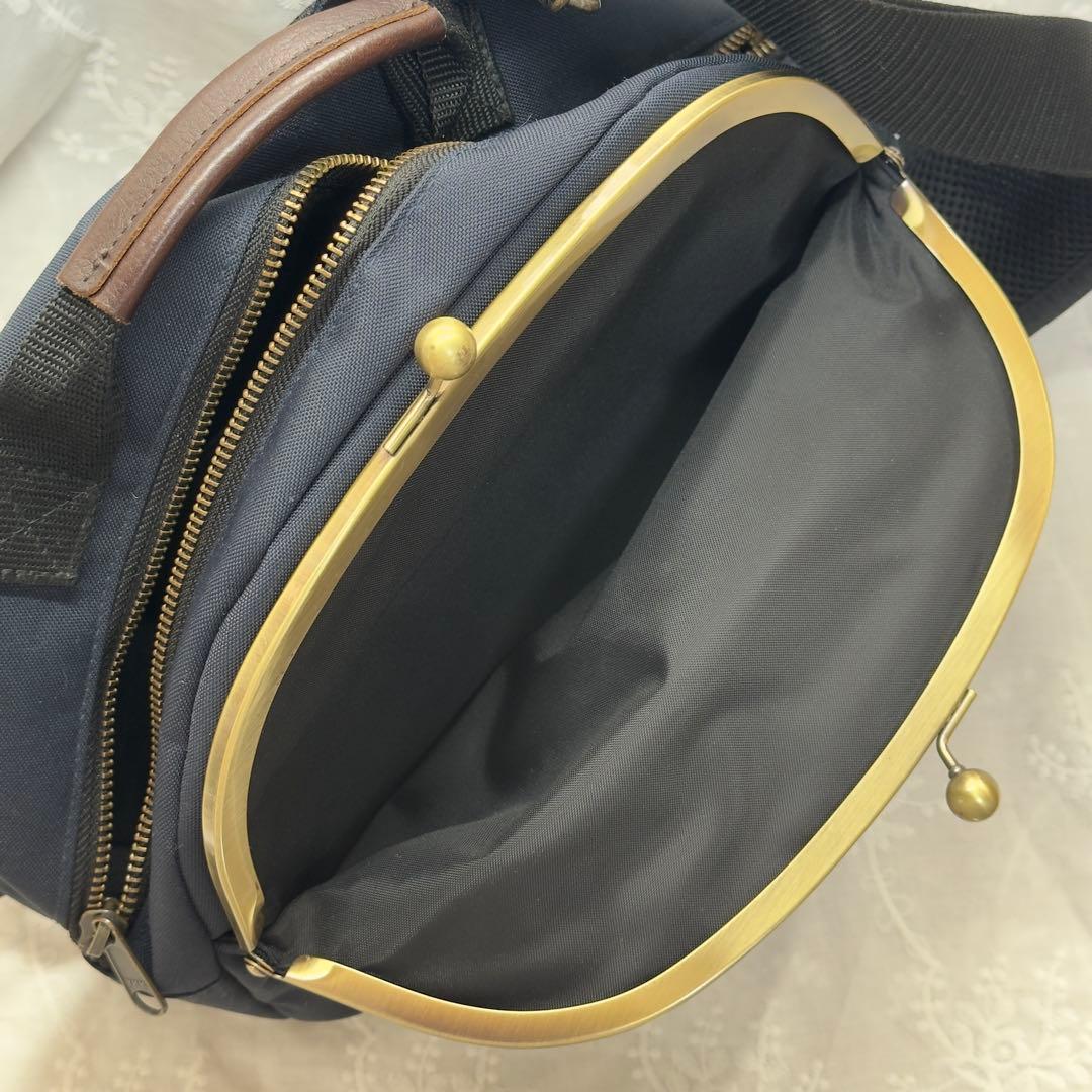 AYANOKOJIがま口ポシェット型 ボディバッグ【コーデュラ】