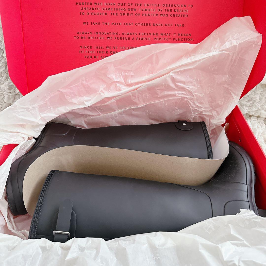 ⭐︎新品 箱あり⭐︎ハンター⭐︎レインブーツ⭐︎25センチ⭐︎ブラック⭐︎