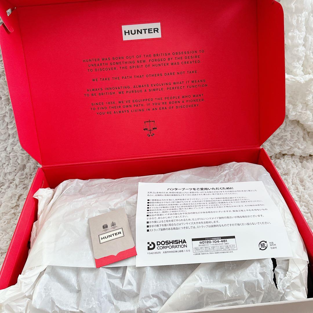 ⭐︎新品 箱あり⭐︎ハンター⭐︎レインブーツ⭐︎25センチ⭐︎ブラック⭐︎