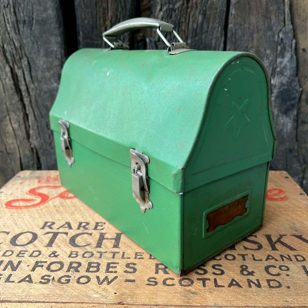 【USA vintage】1940sサーモス　メタル　ランチボックス　アメリカ