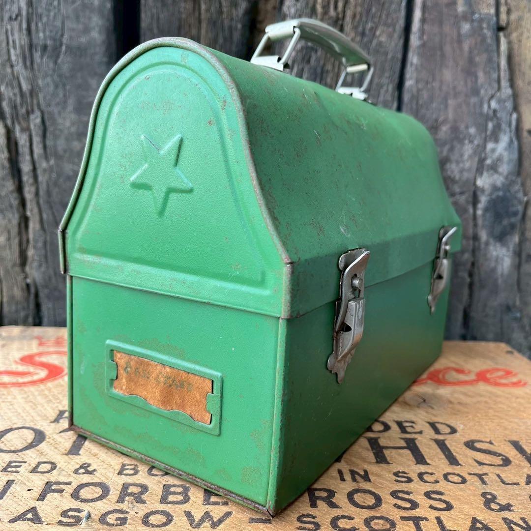 【USA vintage】1940sサーモス　メタル　ランチボックス　アメリカ