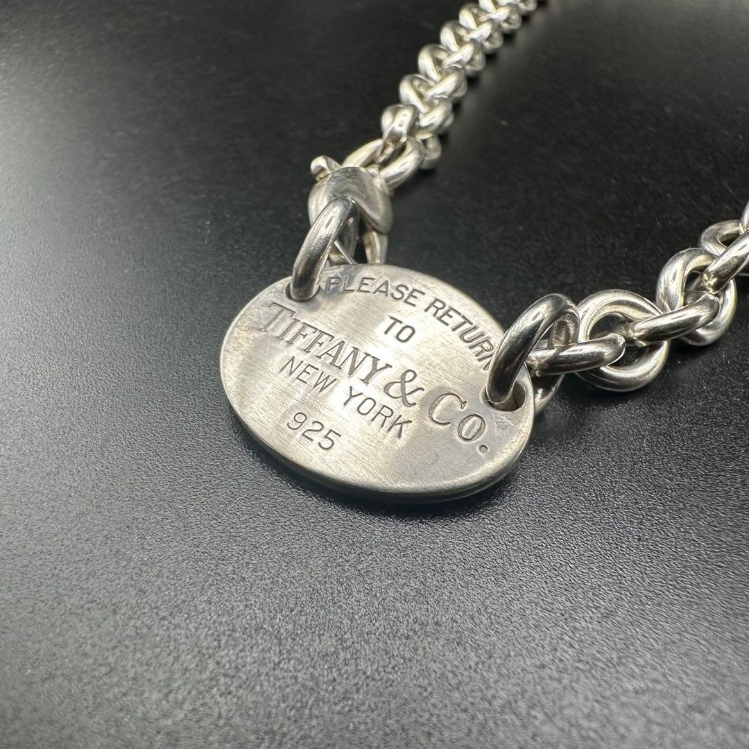 極美品✨　ティファニー　ネックレス　チョーカー　オーバル　チェーン　1265
