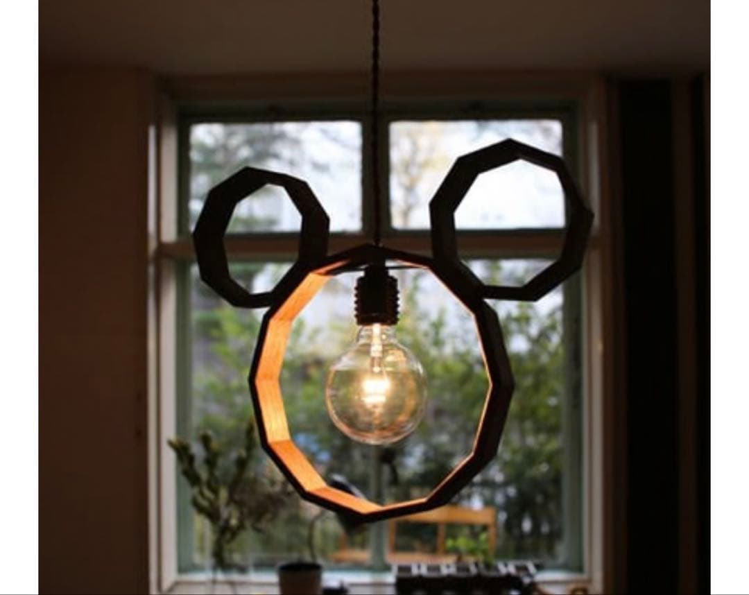 m*8様 【Disney×unico】　MICKEY ペンダントライト　電球付き