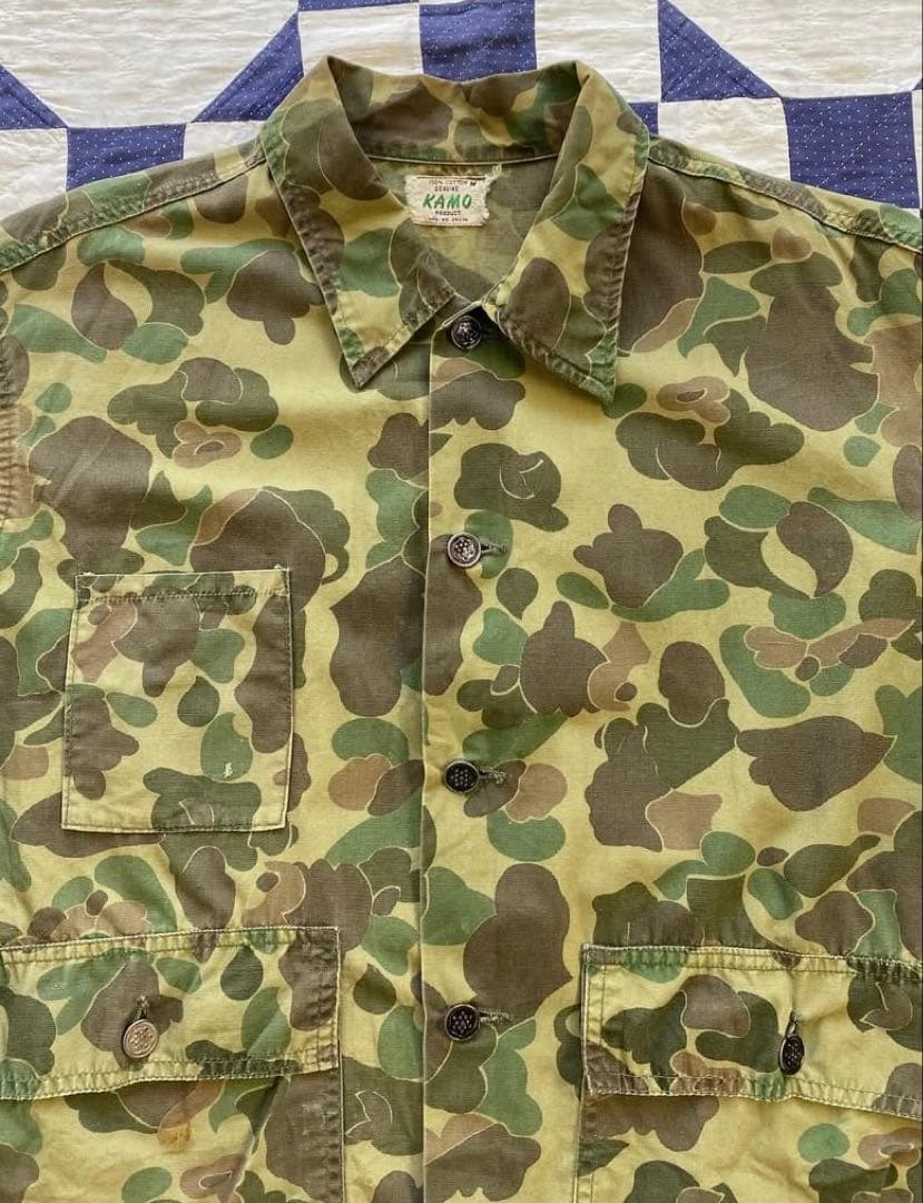 60s KAMO ダックハンターカモ　13スターボタン　ハンティング