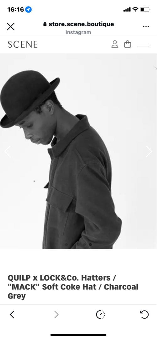 LOCK&CO HATTERS コークハット　60cm QUILP