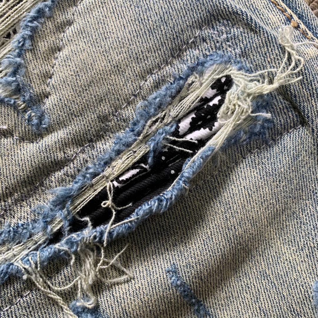 mnml ミニマル【新品未使用】ペイズリーストレッチスキニーデニム 29