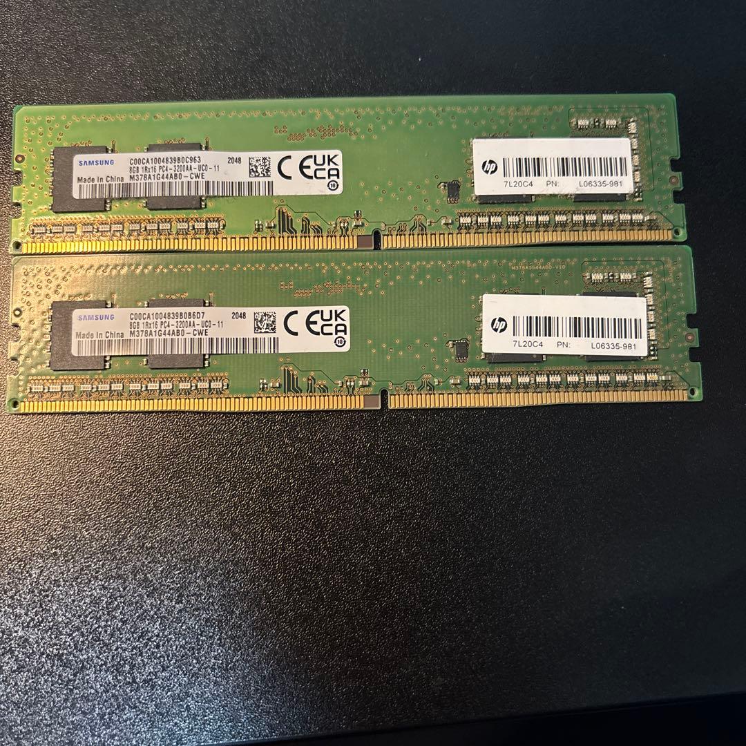 あ*ん様 バルク品Samsung 16GB DDR4メモリ 3200mhz