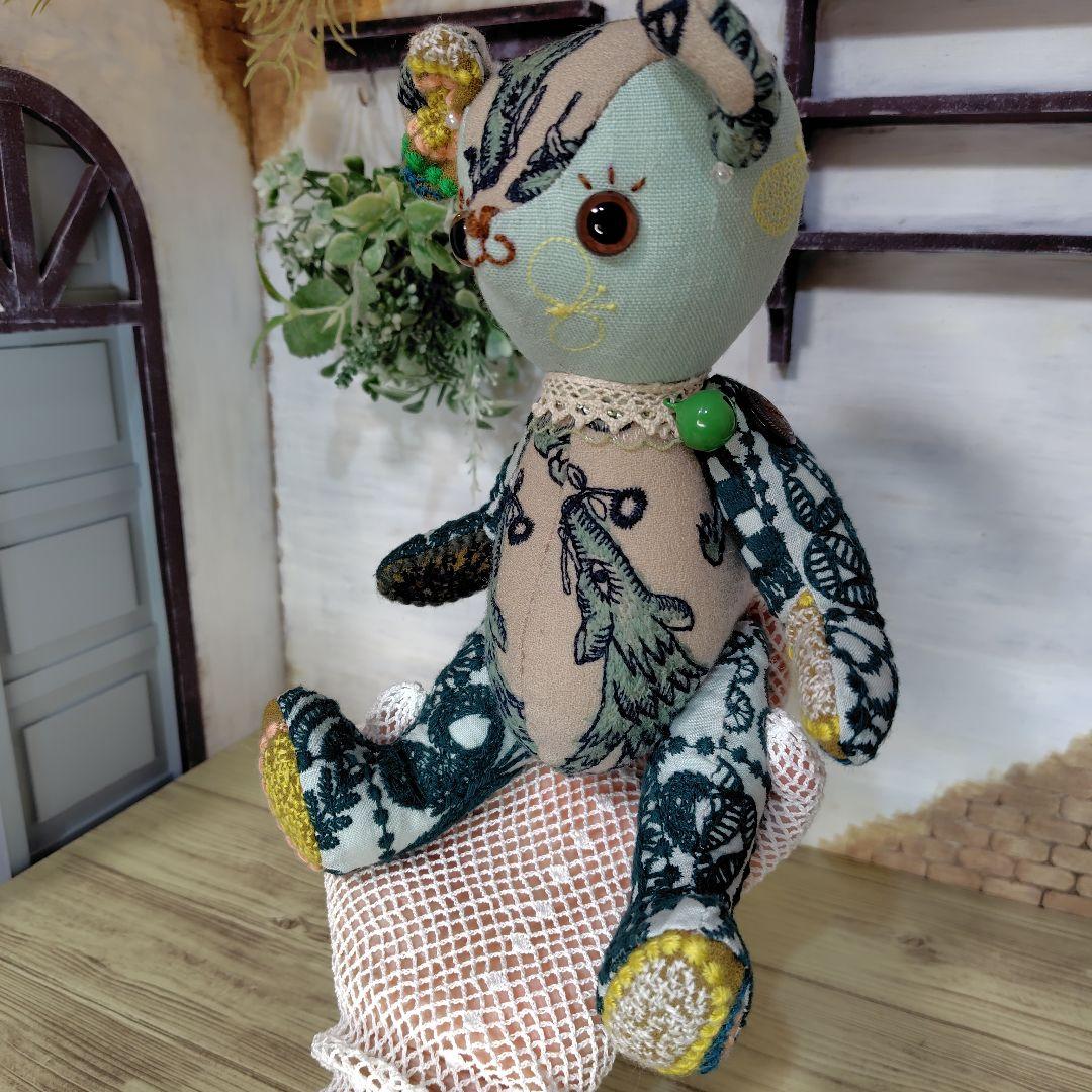 デ*コ様 【オークションです】ミナペルホネン＊ハンドメイド＊ぬいぐるみ＊テディベ