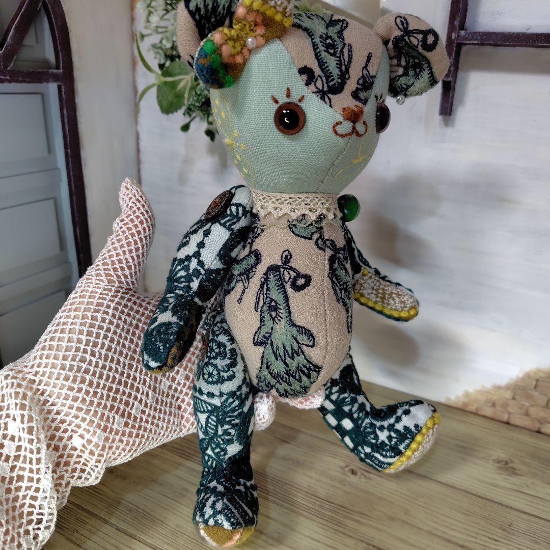 デ*コ様 【オークションです】ミナペルホネン＊ハンドメイド＊ぬいぐるみ＊テディベ