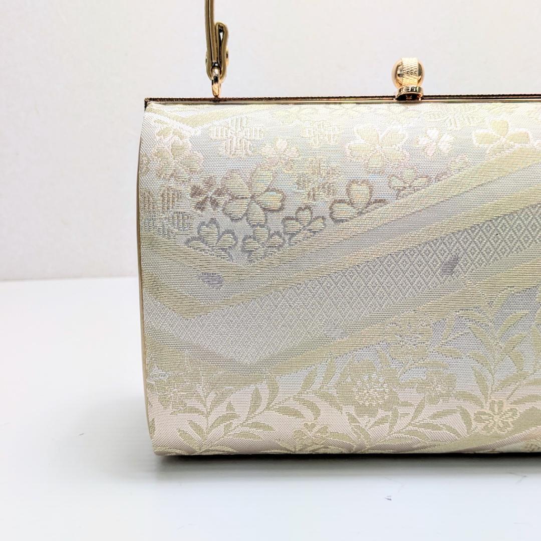 草履バッグセット ゴールド フォーマル 帯地 ゴールド S〜3Lサイズ u777