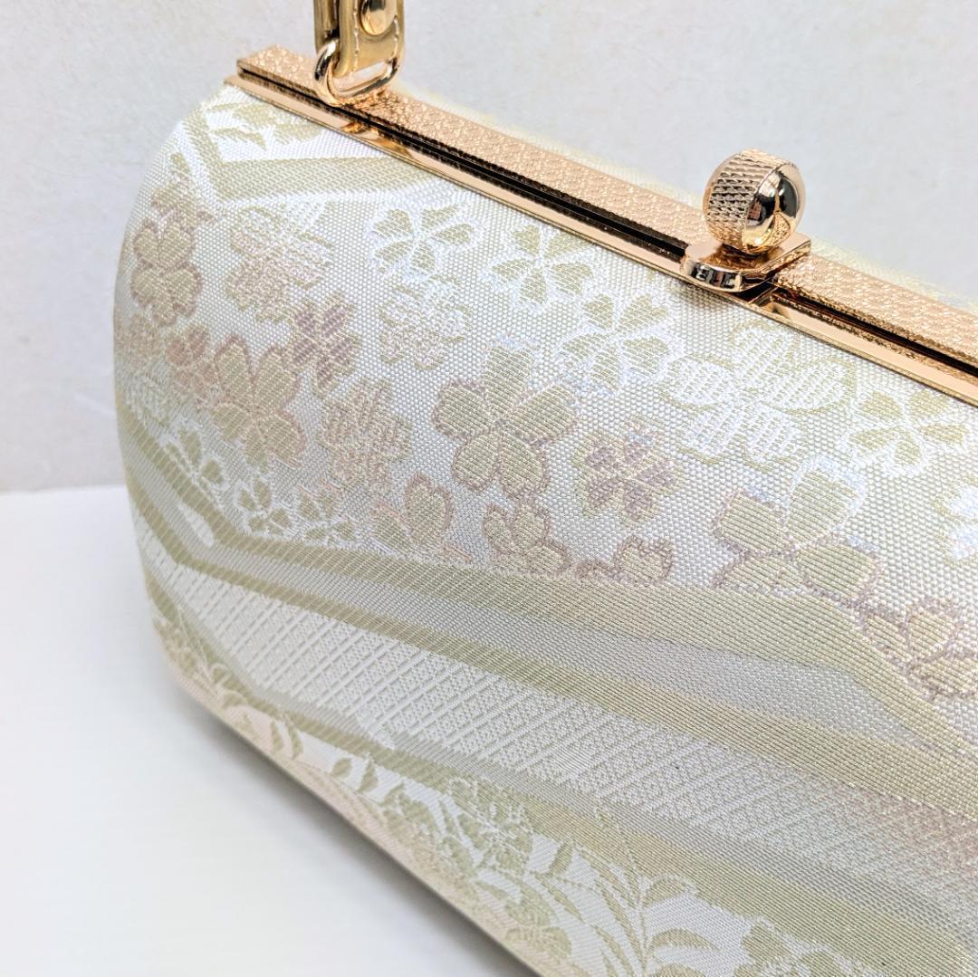 草履バッグセット ゴールド フォーマル 帯地 ゴールド S〜3Lサイズ u777